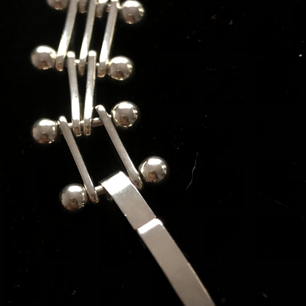 925 Sterling Ball and Pin link  Mexico Bracelet. - Picture 5 of 10